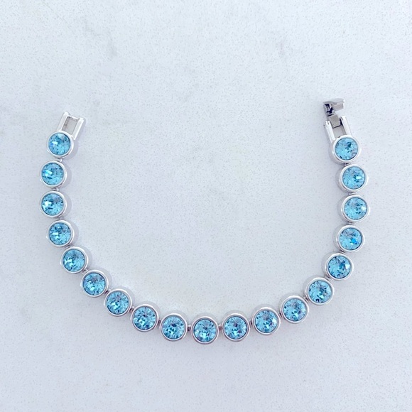 Swarovski Touchstone Crystal Aquamarine Ice Bracelet - Picture 2 of 5